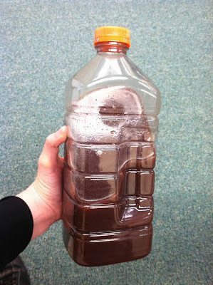 Juice in the bottle 