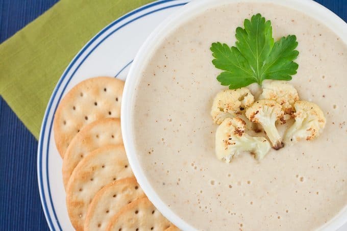 Roasted Cauliflower Soup Recipe : So Very Blessed