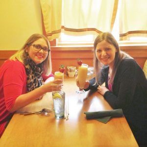 Becky and her friend on a Valentine's date.

pen_spark

