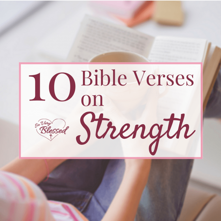 For the days when you feel weak, discouraged, and tired, here are 10 Bible verses about strength that are encouraging and uplifting, to strengthen your faith in hard times.