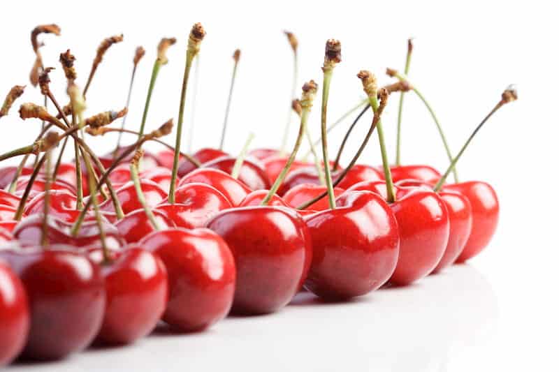 A bunch of cherries