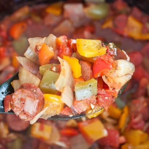 Slow Cooker Turkey Sausage & Bell Peppers Recipe