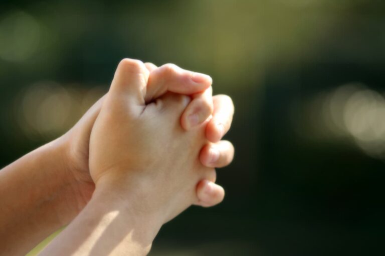 Prayers For Others - hands folded in prayer